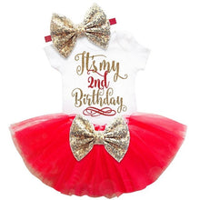 Load image into Gallery viewer, Baby girl clothes 2nd Birthday Dress Outfits 2 years Girls