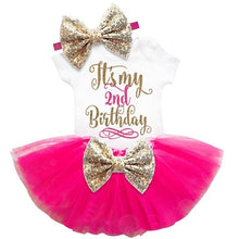 Load image into Gallery viewer, Baby girl clothes 2nd Birthday Dress Outfits 2 years Girls