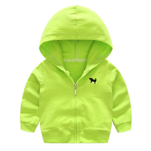 0-4Y Baby  Baby Clothing Autumn New  Bright Color Sports Jacket Newborn Hoodies