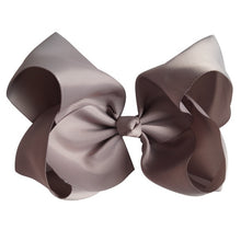 Load image into Gallery viewer, 8" Handmade Solid Large Hair Bow For Girls Kids