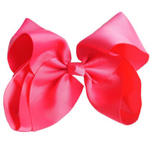 Load image into Gallery viewer, 8" Handmade Solid Large Hair Bow For Girls Kids