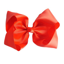 Load image into Gallery viewer, 8" Handmade Solid Large Hair Bow For Girls Kids