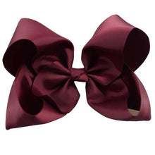 Load image into Gallery viewer, 8" Handmade Solid Large Hair Bow For Girls Kids