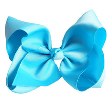 Load image into Gallery viewer, 8" Handmade Solid Large Hair Bow For Girls Kids