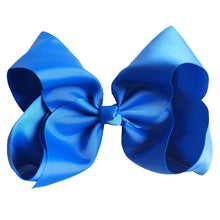 Load image into Gallery viewer, 8" Handmade Solid Large Hair Bow For Girls Kids