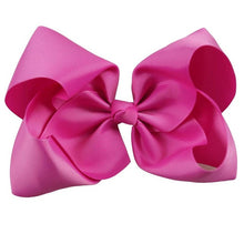 Load image into Gallery viewer, 8" Handmade Solid Large Hair Bow For Girls Kids