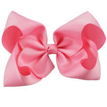 Load image into Gallery viewer, 8" Handmade Solid Large Hair Bow For Girls Kids