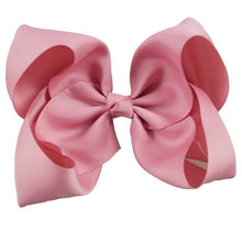 Load image into Gallery viewer, 8" Handmade Solid Large Hair Bow For Girls Kids
