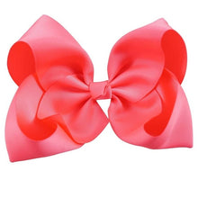 Load image into Gallery viewer, 8" Handmade Solid Large Hair Bow For Girls Kids