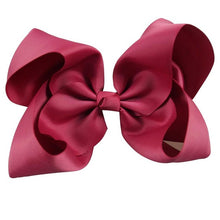 Load image into Gallery viewer, 8" Handmade Solid Large Hair Bow For Girls Kids