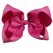 Load image into Gallery viewer, 8" Handmade Solid Large Hair Bow For Girls Kids