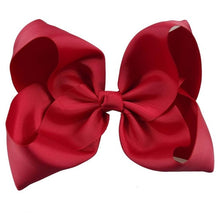 Load image into Gallery viewer, 8" Handmade Solid Large Hair Bow For Girls Kids