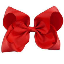 Load image into Gallery viewer, 8" Handmade Solid Large Hair Bow For Girls Kids