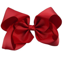 Load image into Gallery viewer, 8" Handmade Solid Large Hair Bow For Girls Kids