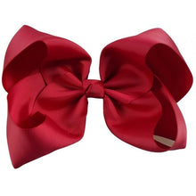 Load image into Gallery viewer, 8" Handmade Solid Large Hair Bow For Girls Kids