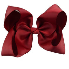 Load image into Gallery viewer, 8" Handmade Solid Large Hair Bow For Girls Kids