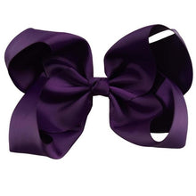 Load image into Gallery viewer, 8" Handmade Solid Large Hair Bow For Girls Kids