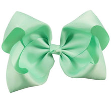 Load image into Gallery viewer, 8" Handmade Solid Large Hair Bow For Girls Kids