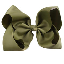 Load image into Gallery viewer, 8" Handmade Solid Large Hair Bow For Girls Kids