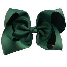 Load image into Gallery viewer, 8" Handmade Solid Large Hair Bow For Girls Kids