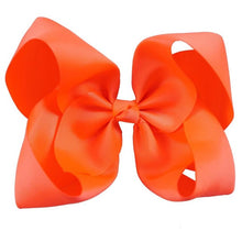 Load image into Gallery viewer, 8" Handmade Solid Large Hair Bow For Girls Kids