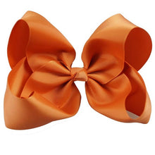Load image into Gallery viewer, 8" Handmade Solid Large Hair Bow For Girls Kids