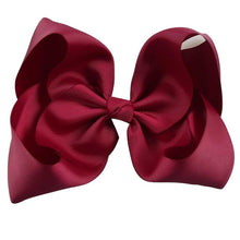 Load image into Gallery viewer, 8" Handmade Solid Large Hair Bow For Girls Kids