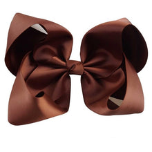 Load image into Gallery viewer, 8" Handmade Solid Large Hair Bow For Girls Kids