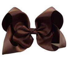 Load image into Gallery viewer, 8" Handmade Solid Large Hair Bow For Girls Kids